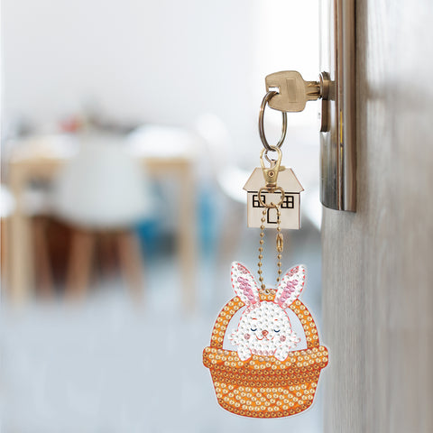 Easter Rabbit Keychain (8 pack) - Diamond Painting Accessories