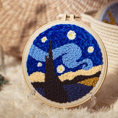 Van Gogh's Starry Sky - Punch Needle Kit