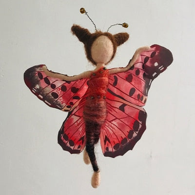 Red Butterfly - DIY Felt Painting Kit