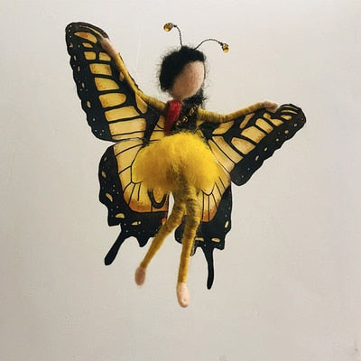 Yellow Butterfly - DIY Felt Painting Kit