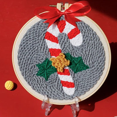 Christmas Lollipop - Punch Needle Kit