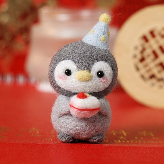 Birthday Penguin - DIY Felt Painting Kit