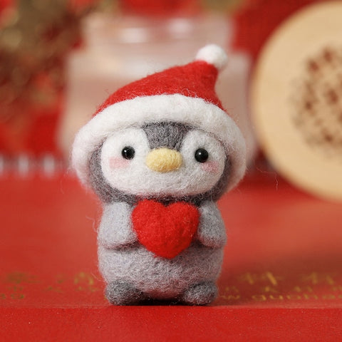 Christmas Penguin - DIY Felt Painting Kit