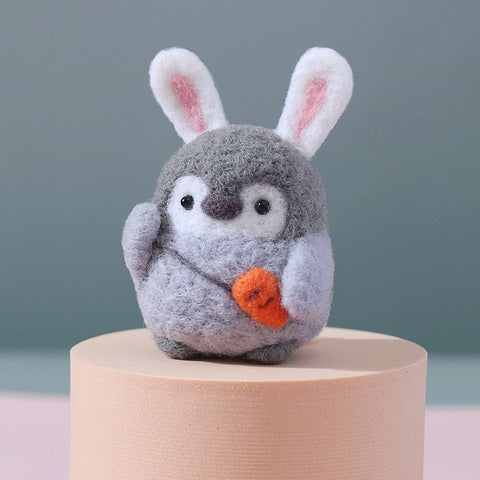 Rabbit Penguin - DIY Felt Painting Kit