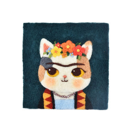 Frida Cat - DIY Felt Painting Kit