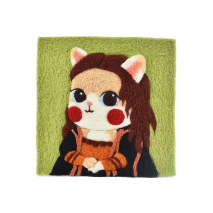 Mona Lisa Cat - DIY Felt Painting Kit