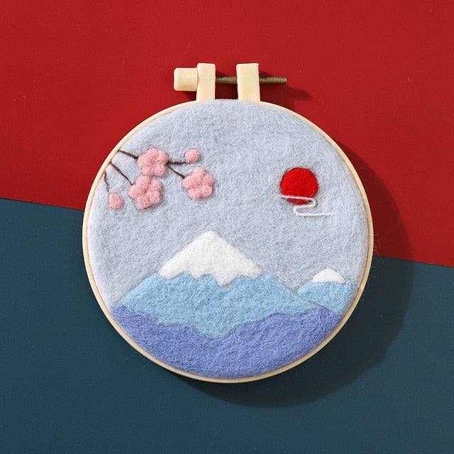 Mount Fuji - DIY Felt Painting Kit