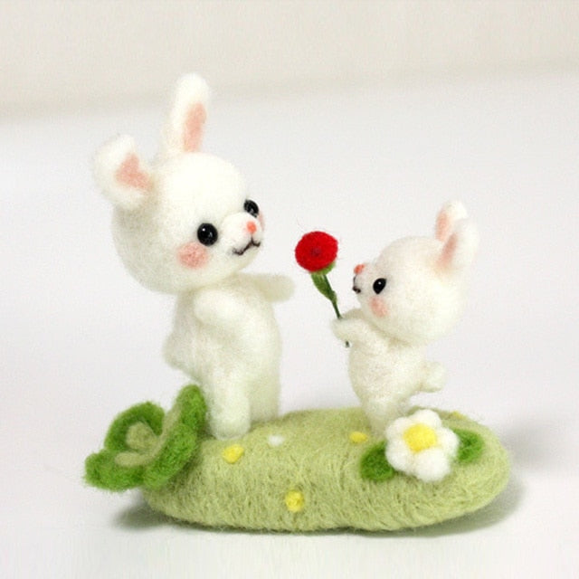 Rabbits - DIY Felt Painting Kit